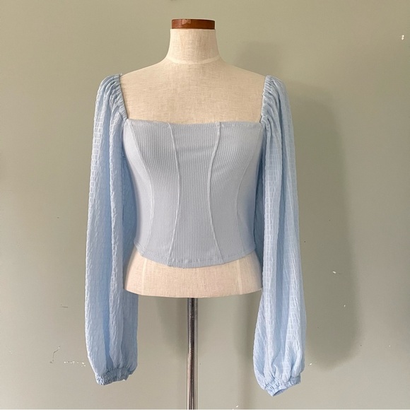 Urban Outfitters Tops - Urban Outfitters Light Blue top NWT size Large
